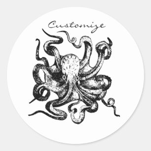 Sticker Rond Grosse pieuvre Thunder_Cove