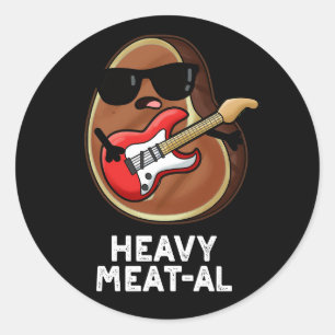 Sticker Rond Grosse Viande - Fantaisie Viande Jeu de Steak Pun 