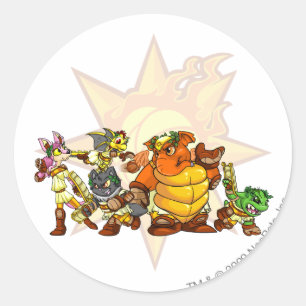 Sticker Rond Groupe d'Altador d'équipe