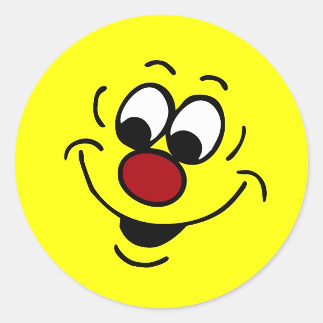 Sticker Rond Grumpey faciale distraite (Devant)