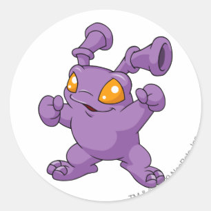 Sticker Rond Grundo Purple