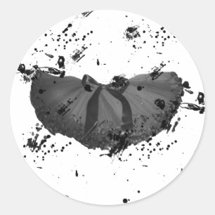 Sticker Rond Grunge Tutu