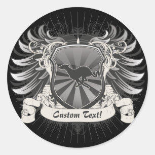 Sticker Rond Gryhound Chig Crest