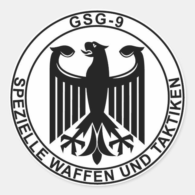 STICKER ROND GSG-9 (Devant)