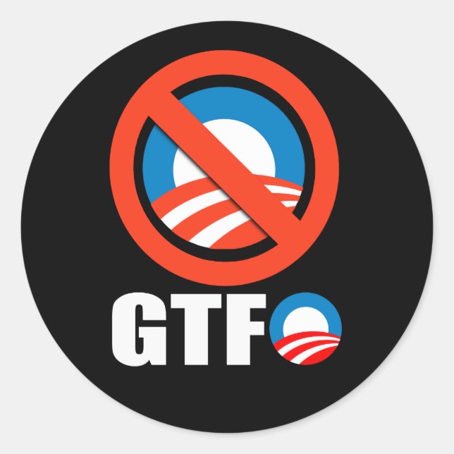 STICKER ROND GTFO (Devant)