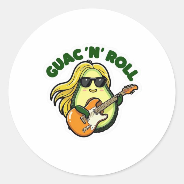 Sticker Rond Guac ´n ´Roll (Devant)