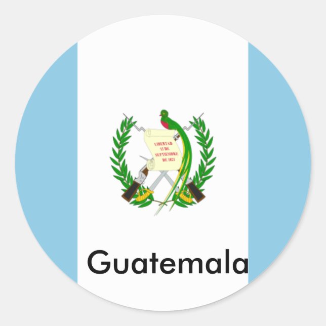 Sticker Rond Guatemala ! (Devant)