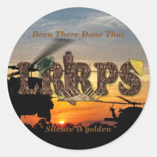 Sticker Rond Guerre reconditionnée de LRRP LRRPS LURPS Vietnam
