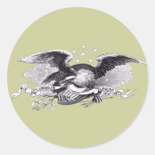 Sticker Rond Guerre révolutionnaire Eagle