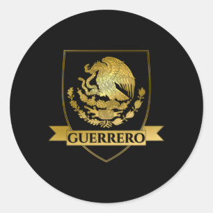 Sticker Rond Guerrero Mexico Crest
