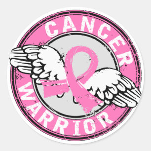 Sticker Rond Guerrier 14C Cancer du sein