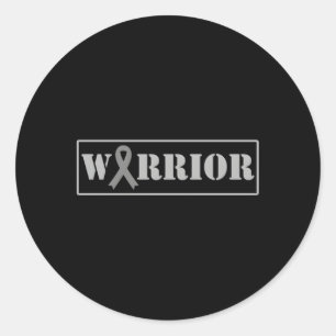 Sticker Rond Guerrier Cerveau Tumeur Sensibilisation Cerveau Mo