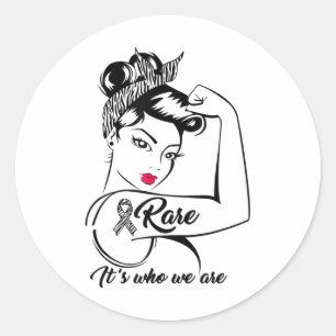 Sticker Rond Guerrier de sensibilisation aux maladies rares Zeb