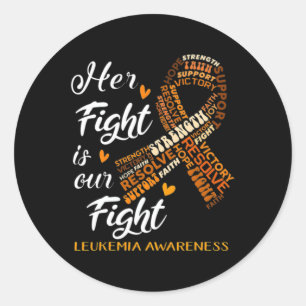 Sticker Rond Guerrier de sensibilisation Son combat est notre c