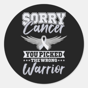 Sticker Rond Guerrier du cancer Journée mondiale contre le canc