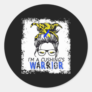 Sticker Rond Guerrier du syndrome de la chasse