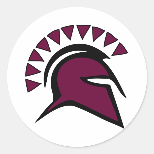 Sticker Rond Guerrier spartiate (Devant)