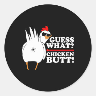 Sticker Rond Guess W Bouton de poulet