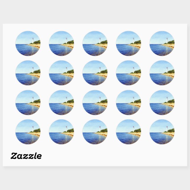 Sticker Rond Guided by Light – the Soul of Vormsi (Feuille)