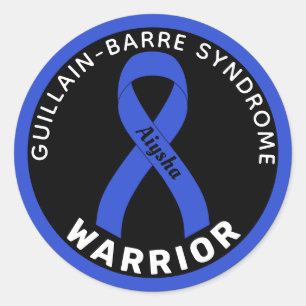 Sticker Rond Guillain-Barre Syndrome Guillain-Barre Ruban noir