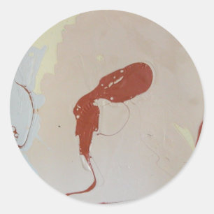 Sticker Rond Guimauve Grillée au Goutte à Goutte