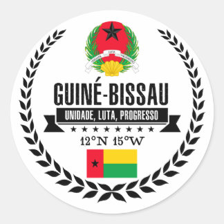 Sticker Rond Guinée-Bissau
