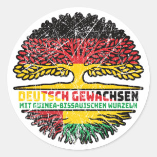 Sticker Rond Guinée-Bissau Allemagne