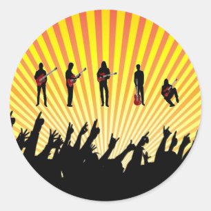 Sticker Rond guitare
