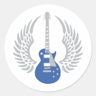Sticker Rond Guitare électrique