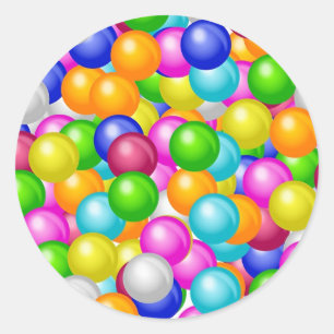 Sticker Rond Gumballs