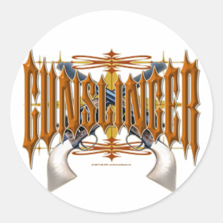 Sticker Rond Gunslinger
