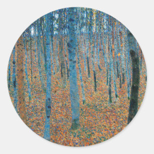 Sticker Rond Gustav Klimt Beech
