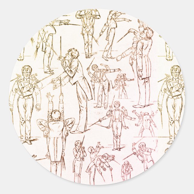 Sticker Rond Gustav Mahler - Conduite (Devant)