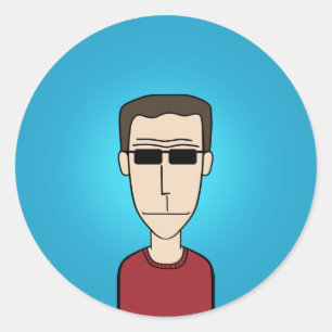 Sticker Rond Guy