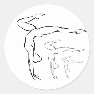 Sticker Rond Gymnastique