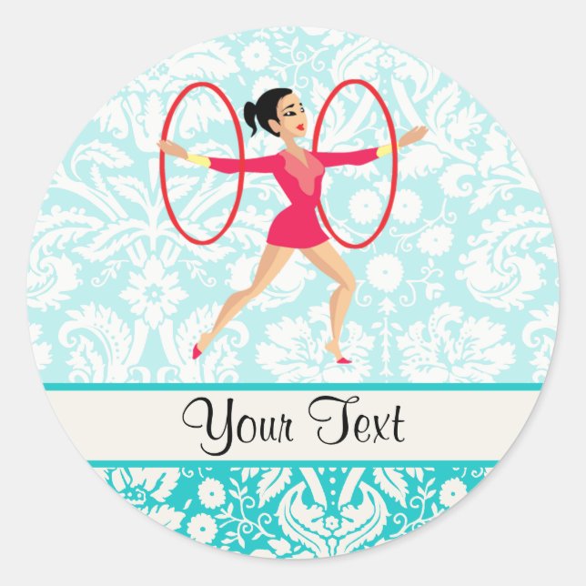 Sticker Rond Gymnastique Rythmique (Devant)