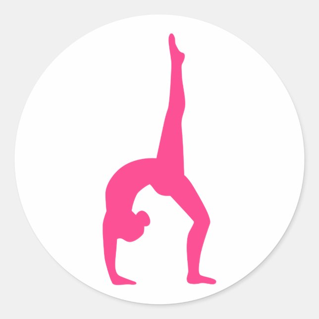 Sticker Rond Gymnastique rythmique (Devant)