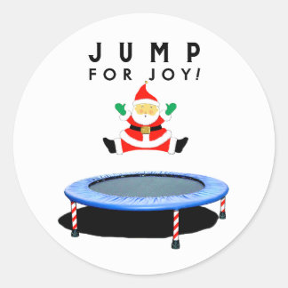 Sticker Rond Gymnastique sur trampoline pour les vacances de No