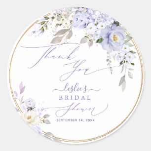 Sticker Rond H2 Hydrangea crème Rose Fête des mariées