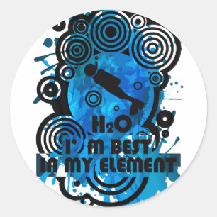 STICKER ROND H2O_DIVER