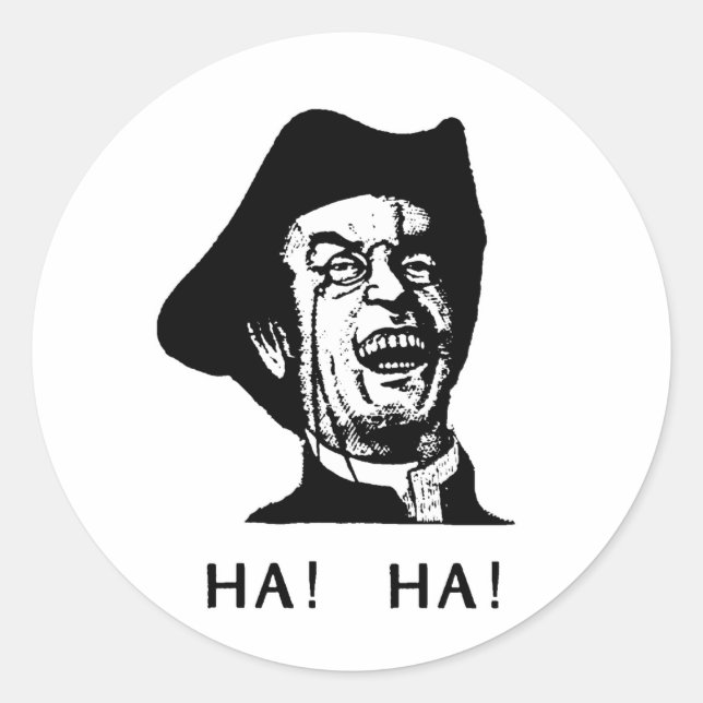 Sticker Rond Ha Ha Guy (Devant)