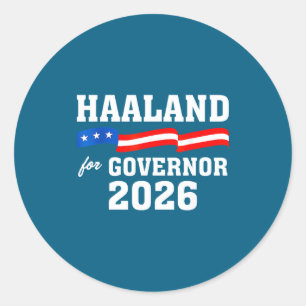 Sticker Rond Haaland 2026 Deb Haaland Gouverneure du Nouveau-Me