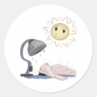 Sticker Rond Hac fondu
