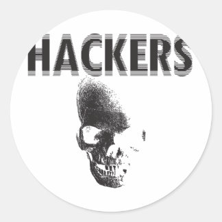 Sticker Rond Hackers