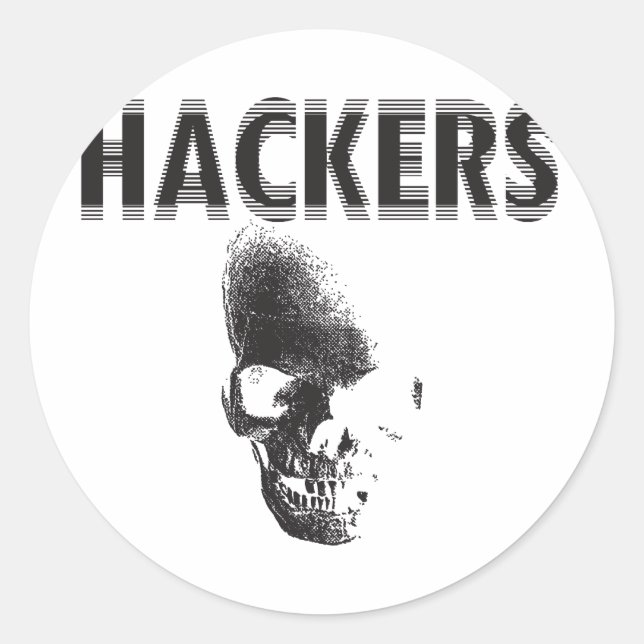 Sticker Rond Hackers (Devant)