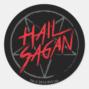 Sticker Rond Hail Sagan