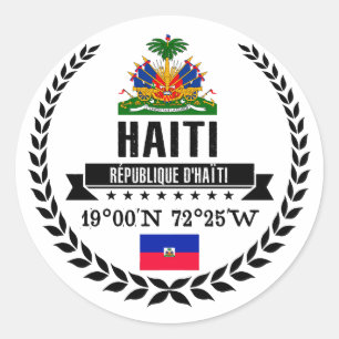 Sticker Rond Haïti