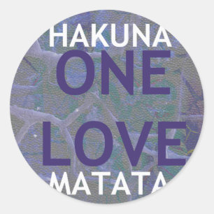STICKER ROND HAKUNA MATATA