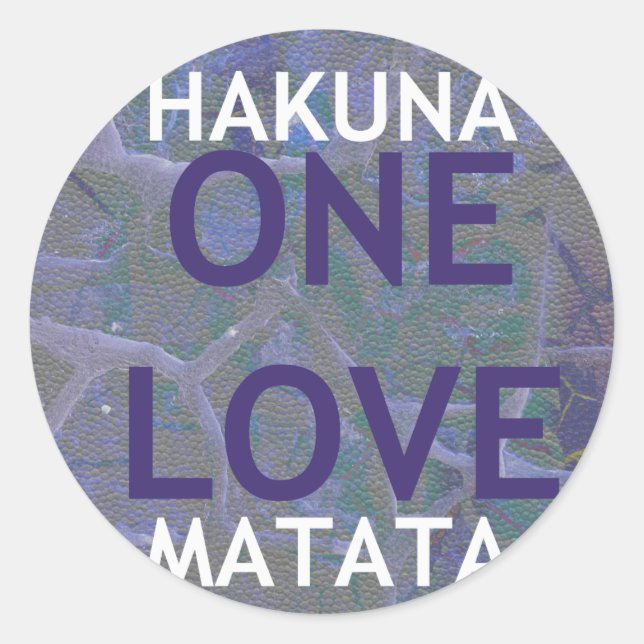 STICKER ROND HAKUNA MATATA (Devant)