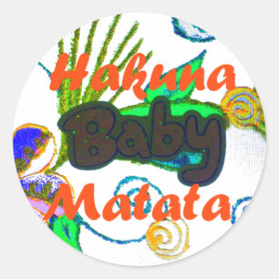 Sticker Rond Hakuna Matata Baby.png